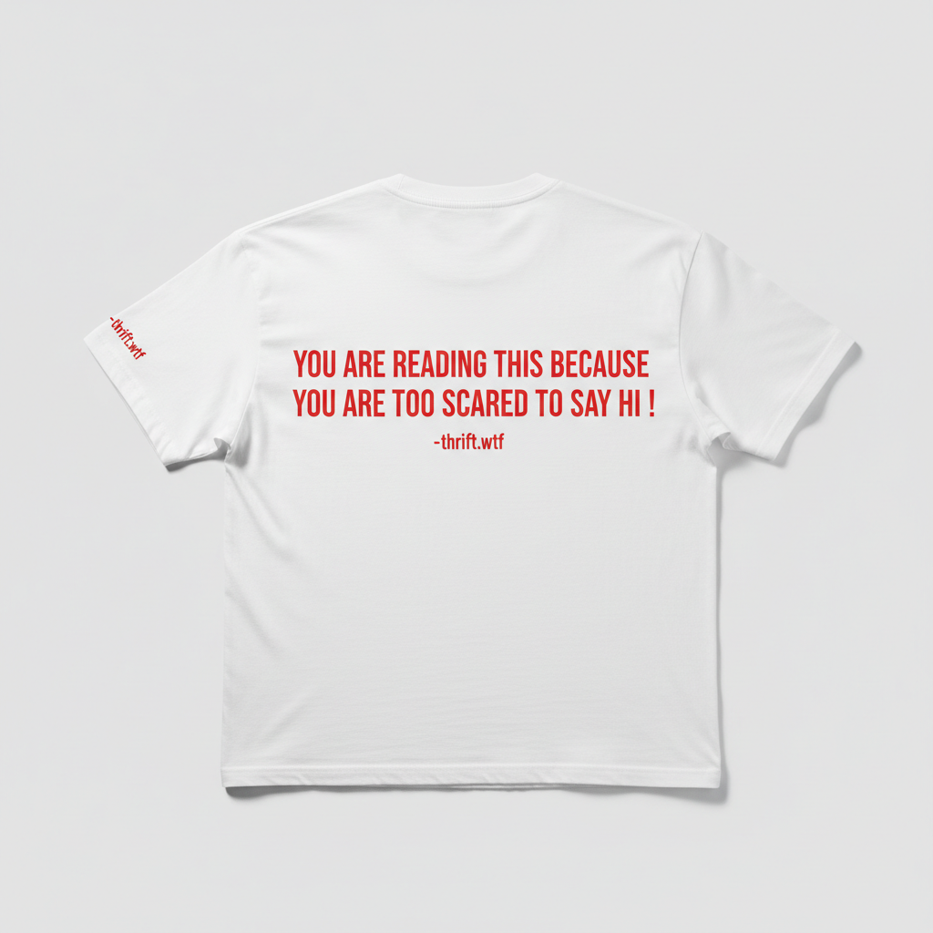 (WHITE) YOU'RE READING THIS BECAUSE YOU ARE TOO SCARED TO SAY HI