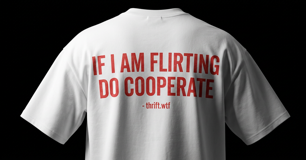 IF I AM FLIRTING DO COOPERATE