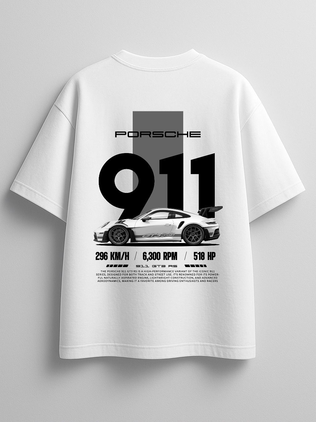 (WHITE) Porshe Tshirt